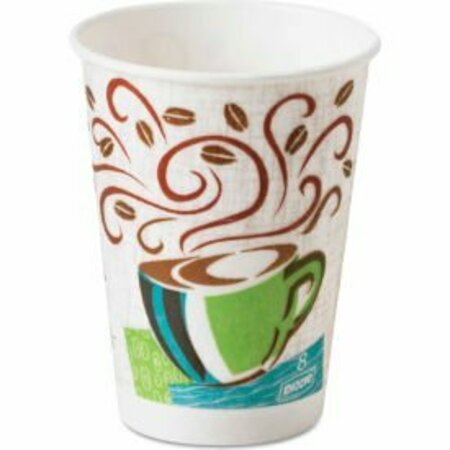 DIXIE FOOD SERVICE Dixie PerfecTouch Hot Cups, Paper, 8 oz., Coffee Dreams Design, 50/Pack 5338CD